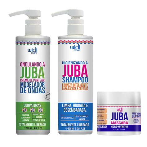 Kit Widi Care Juba Creme Ondulando M Scara E Shampoo Biduca Cosm Ticos