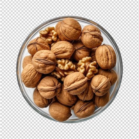 Premium Psd A Collection Of Nuts Walnuts Isolated On A White Background