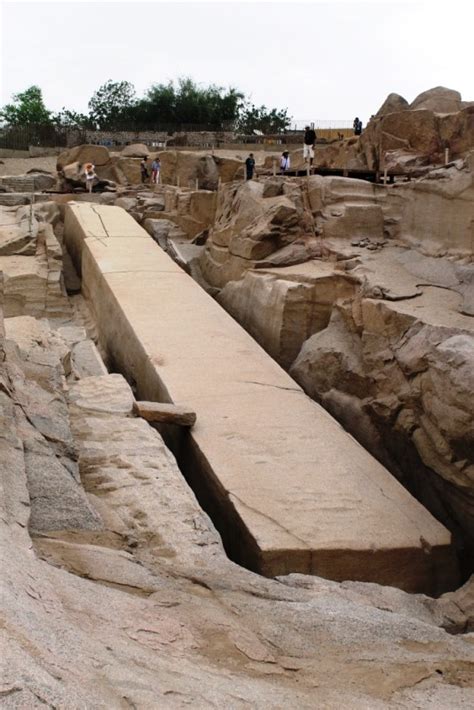 Granite Quarry In Aswan Egypt Two Unfinished Obelisks Hidden Inca Tours