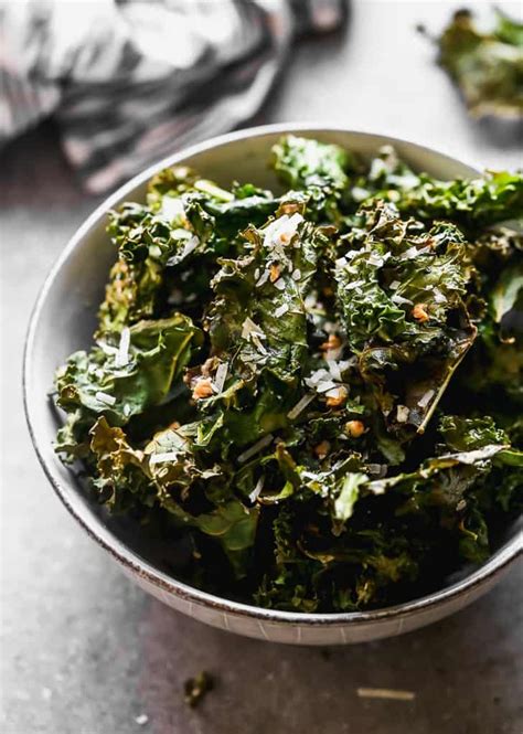 Garlic And Parmesan Kale Chips Recipe Kale Chip Recipes Kale Chips