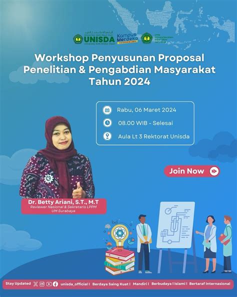 Unisda Diseminasi Hasil Penelitian Dan Pengabdian Dan Workshop