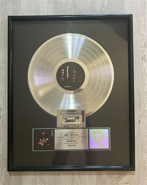 Depeche Mode Violator Official Sales Award Presented To KWNZ