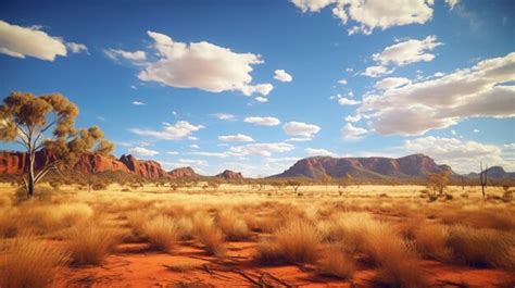 Premium AI Image | Australian Outback Wildlife Background