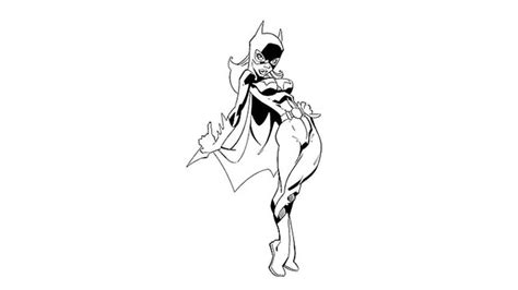 Desenhos De Batgirl Para Imprimir E Colorir Pintar