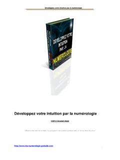 D Veloppez Votre Intuition Par La Num Rologie D Veloppez Votre