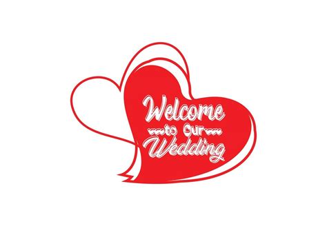 Welcome To Our Wedding T Shirt And Sticker Design Template 12669824