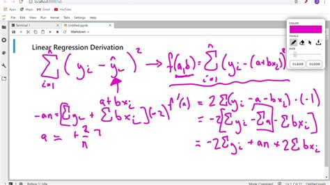 Linear Regression Derivation Calculus Youtube