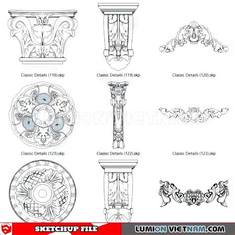 230621 Classic Columns Sketchup 3d Models