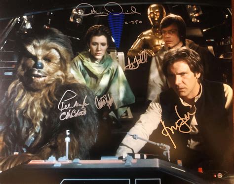 Lot Detail Star Wars A New Hope Cast Signed 16 X 20 Color Photo