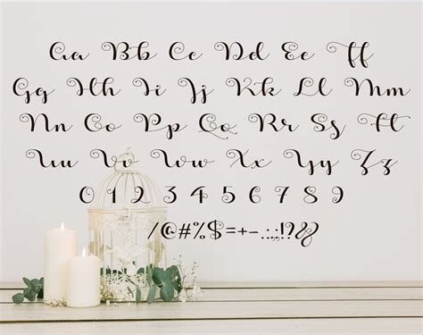 Wedding Font Svg Fonts For Cricut Calligraphy Font Cursive Etsy