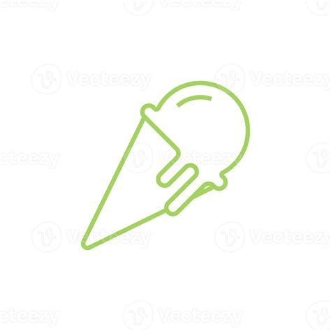 Melting ice cream cone illustration 28274555 PNG