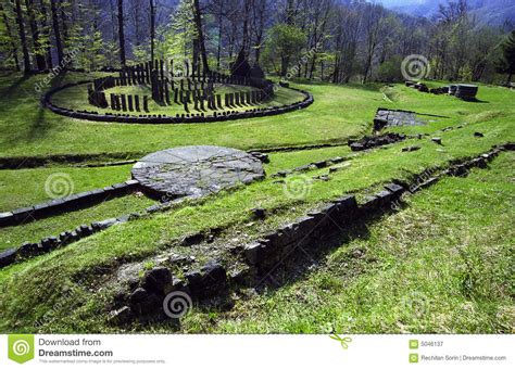 Sarmizegetusa Regia Sanctuary Stock Image - Image of ancient, mountain ...