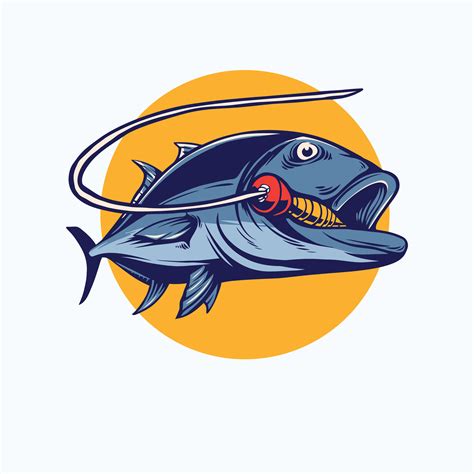 Giant Trevally Fishing Club Logo Vector Art At Vecteezy