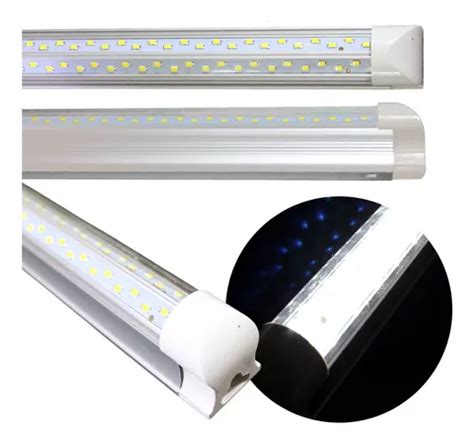 30 Pzs Regleta Tubo Led Doble 48w 4 Lineas Con Base Aluminio Envío gratis