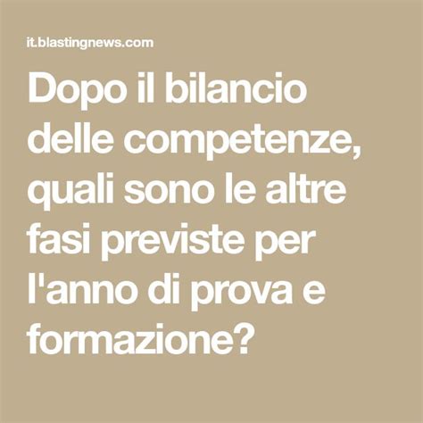 The Words Dopo Ill Bilancio Del Competenze Quai Sono