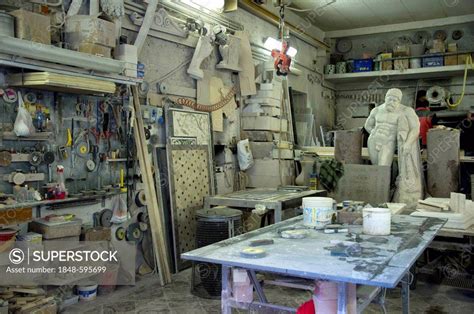 Workshop Of A Marble Sculptor Via Di Panico Rome Lazio Italy