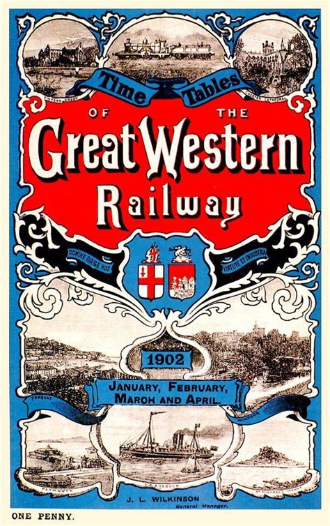 1902 Great Western Railway Great Western Railway Vintage Posters Railway Posters