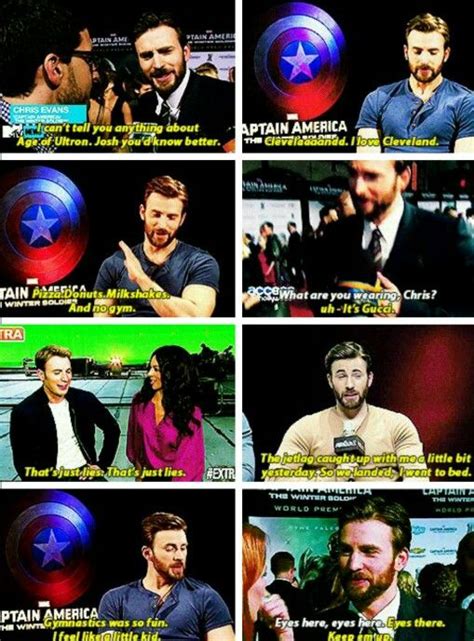 Captain America Press Tour Chris Evans Captain America Chris Evans Captain Rogers