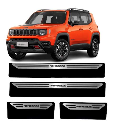 Jogo Soleira Proteção Porta Jeep Renegade 2022 2023 Inox