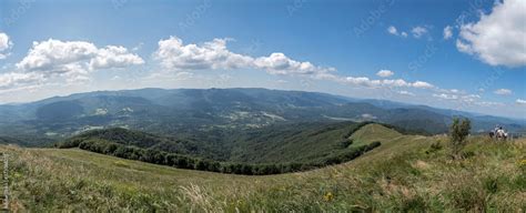 Panorama G Ry W Bieszczadzkim Parku Narodowym Stock Photo Adobe Stock