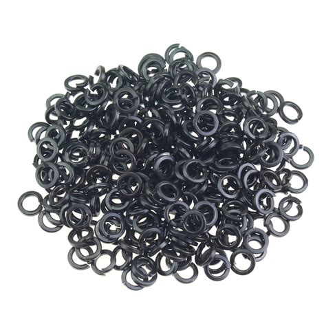 HELIFOUNER 300 Pieces 8 8 Grade Alloy Steel M2 Split Lock Washers