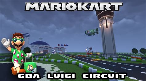 Gba Luigi Circuit Remade In Minecraft Mario Kart Super Circuit Youtube