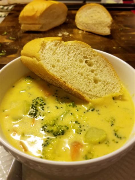 Homemade Broccoli Cheddar Soup Rfood