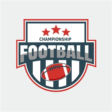 American football design logo vector lllustration 5348199 Vector Art at ...