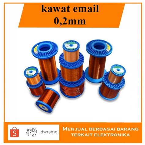 Jual Kawat Email Tembaga Diameter 0 2mm 0 2mm Harga Per Meter Shopee