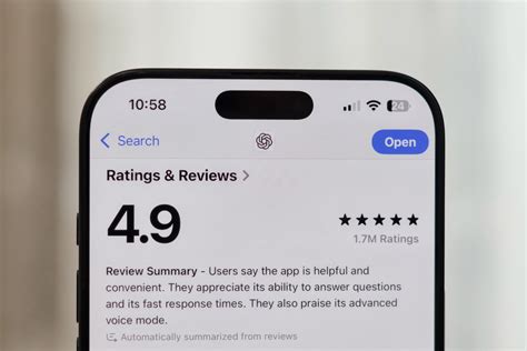 iOS 18.4 beta introduces AI-powered review summaries in the App Store