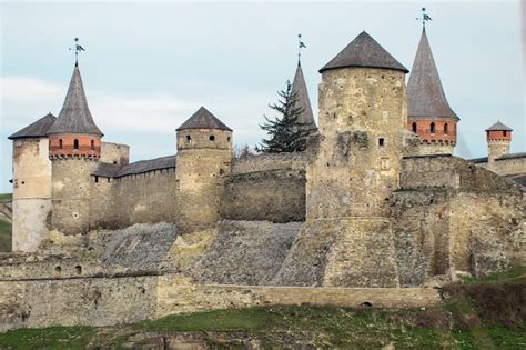 Fortaleza De Kamianets Podilskyi Construida En El Siglo Xiv Vista De