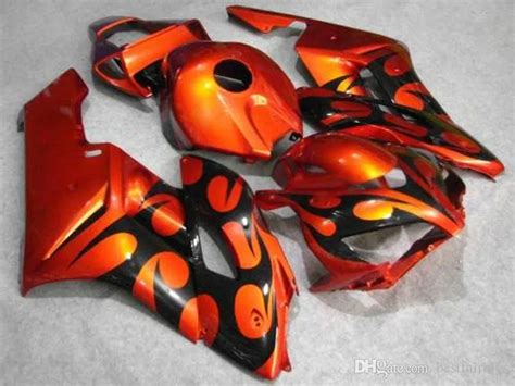 Custom Red And Black Flames Injection Mold 2007 Cbr600rr Race Fairings