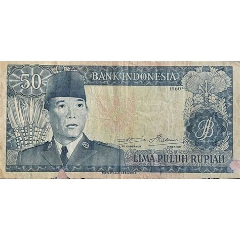 Jual Uang Kuno Negara Indonesia Soekarno Sukarno Rupiah Tahun