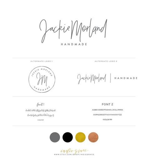 Design Templates Initials Logo Signature Watermark Logo Gold Foil