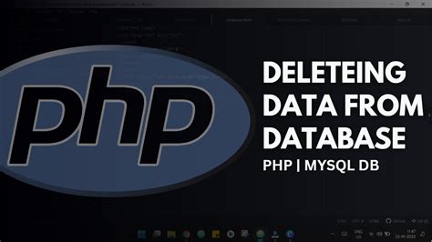 Deleting Data From Mysql Database Using Php Phpmyadmin Codeayan Youtube