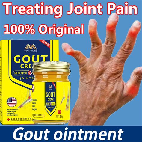 Gout Ointment Cream Gout Cause Joint Knee Pain Toe Finger Bone Spur