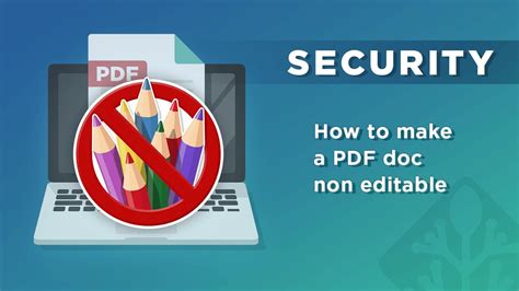 How To Make PDF Non Editable Without Using Passwords YouTube