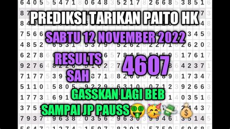 Prediksi Tarikan Paito Hongkong Hari Ini Sabtu Oktober Paito