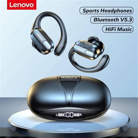 Lenovo XT80 Fone De Ouvido Esportivo Sem Fio Fone Bluetooth 5 3 TWS À