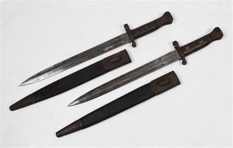 Lot 291 Two Pattern 1888 Bayonets With Double Ended