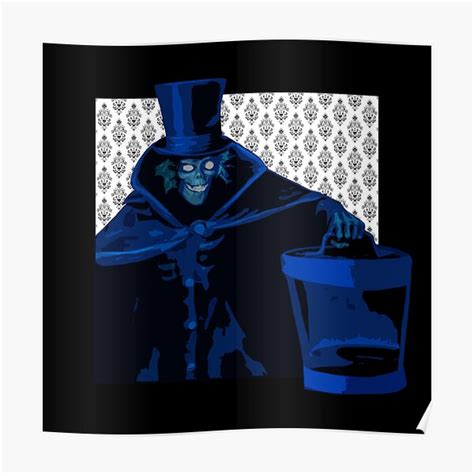 Hatbox Ghost Haunted Mansion Wallpaper Poster For Sale By