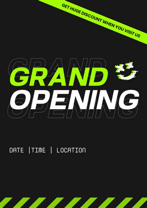 Grand Opening Modern Grunge Letterhead Brandcrowd Letterhead Maker