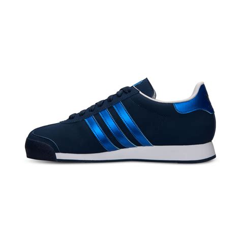 adidas Men'S Samoa Casual Sneakers From Finish Line in Navy/Blue/White ...