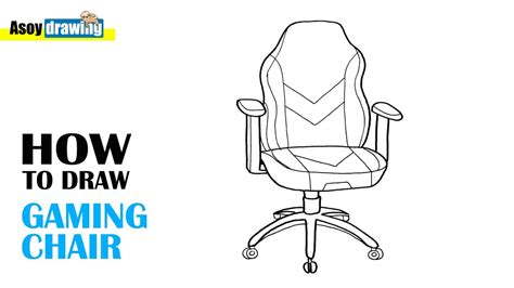 How To Draw Gaming Chair Youtube