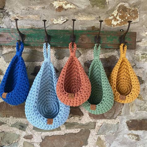 Crochet Hanging Basket Pattern Crochet Basket Pattern Hanging Basket ...