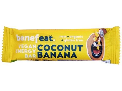 Barra Energética BENEFEAT Bio de Coco e Banana 12 Unidades Worten pt