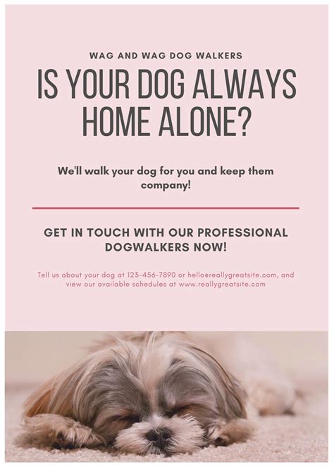 Customize 35 Dog Walker Flyers Templates Online Canva