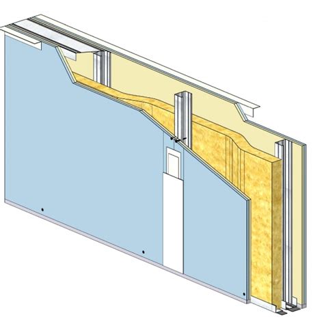 drywall - Thickness of the partition wall made of plasterboard - Home ...