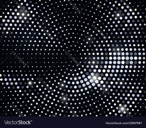 Abstract black background with silver glitter Vector Image