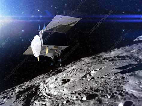 osiris rex sample collection illustration stock image